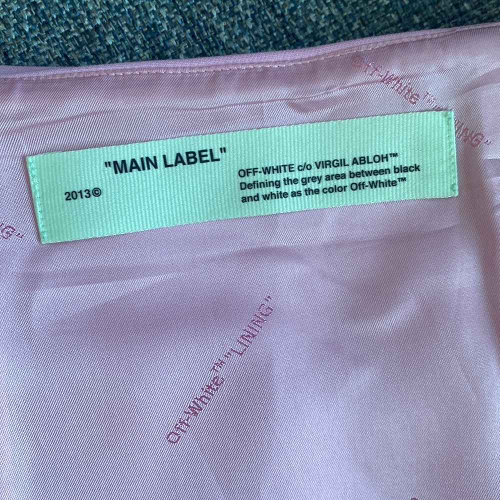 Off-White Mini “Skirt” in “Pink” - Size 42 NWOT - Picture 5 of 13